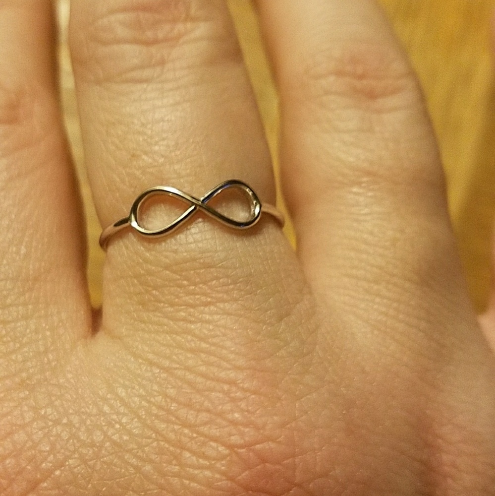 Sterling Silver Infinity Ring Sz 7&8